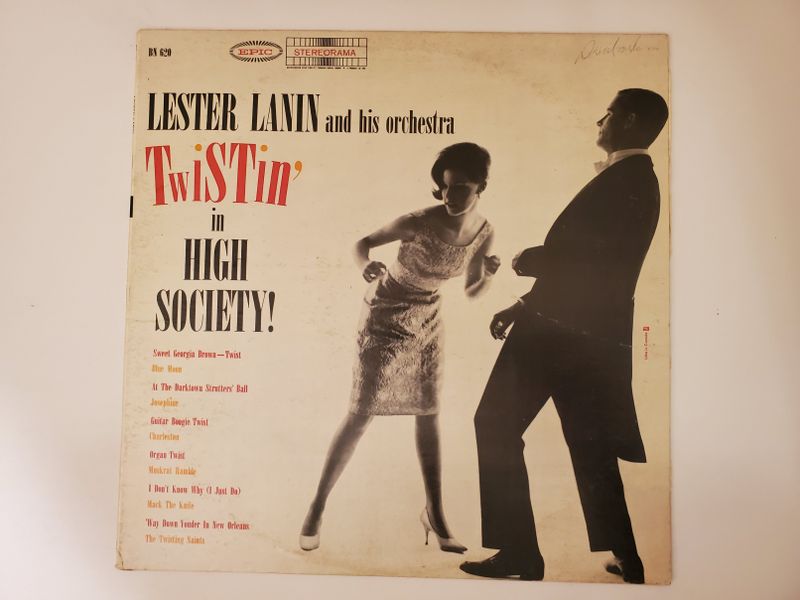 Lester Lanin and his orchestra Twistin' in High Society! vinyl record